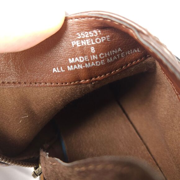 Lauren Blakwell Womens 8 Brown Penelope Side Zip Bootie Ankle Boots - Picture 10 of 10